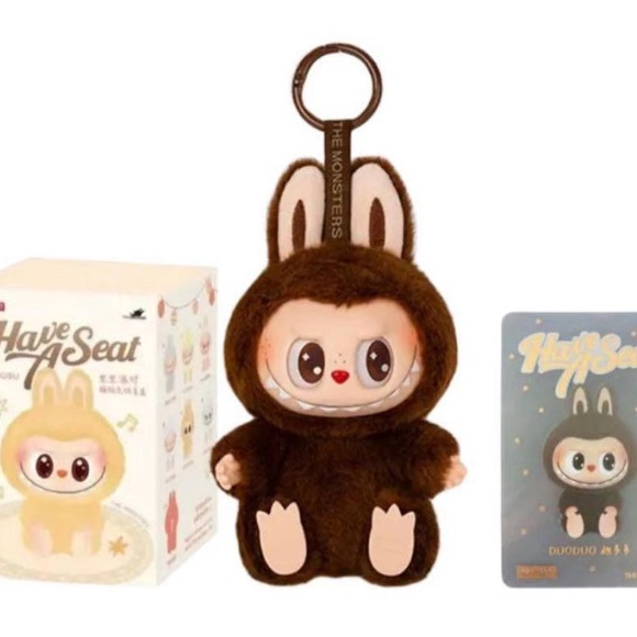 LABUBU THE MONSTER Have A Seat DUODUO Pop Mart Labubu 'Have A Seat
